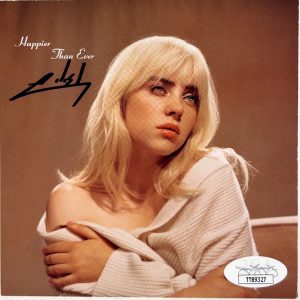 BILLIE EILISH Signed Autograph CD Cover "Happier Than Ever" JSA COA