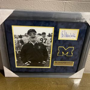 Bo Schembechler Signed Michigan Wolverines Framed Photo Display JSA COA