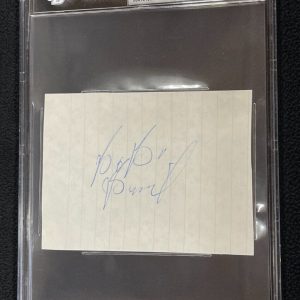 Bobo Brazil Signed WWE Wrestling Great 3x5 Cut Autograph Beckett Certified