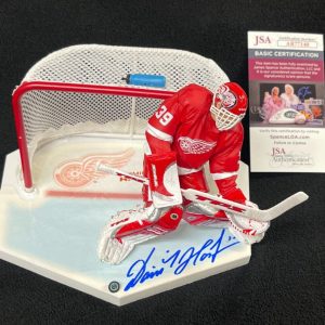 Dominik Hasek Full Name Signed Detroit Red Wings Red McFarlane Figure JSA COA