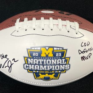Will Johnson Signed Inscribed Michigan Wolverines National Champions Football
