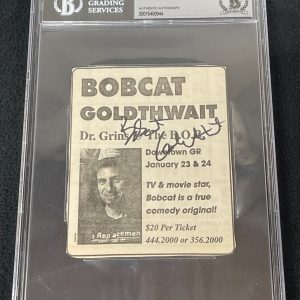 Bobcat Goldthwait Signed Cut Autograph Beckett Certified God Bless America