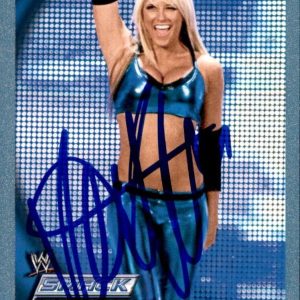 Kelly Kelly Signed 2010 Topps WWE Smack Down Blue Card #30 0265/2010