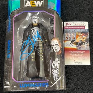 Sting Signed AEW Luminaires Collection Series 2 Action Figure JSA COA WWE WCW