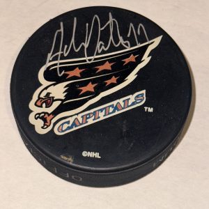 ADAM OATES Signed Washington CAPITALS Puck Beckett Authenticated BAS