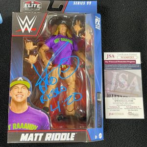Matt Riddle Signed & Inscribed RK-Bro 420 Elite Top Picks Action Figure JSA COA