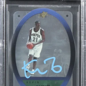 Timberwolves Kevin Garnett Signed 1996 SPX #31 Card Auto 10! BAS Slabbed