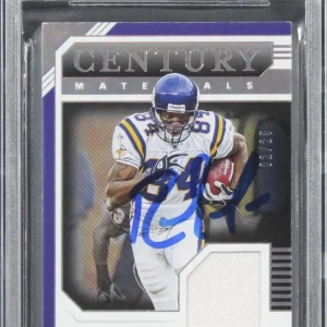 Randy Moss Signed 2020 National Treasures CM Silver #76 Card Auto 10! BAS Slab