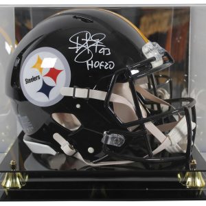 Steelers Troy Polamalu "HOF 20" Signed F/S Speed Proline Helmet w/ Case BAS Wit