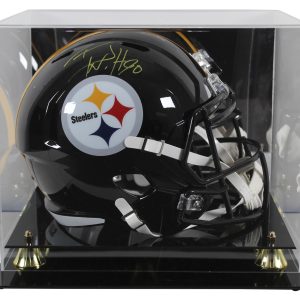 Steelers T.J. Watt Authentic Signed Full Size Speed Rep Helmet W/ Case JSA Wit