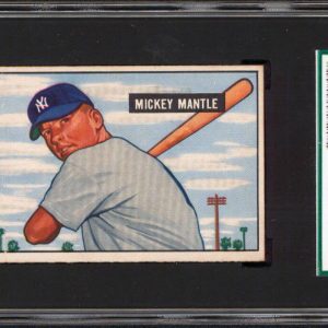 Yankees Mickey Mantle 1951 Bowman #253 Rookie Card Graded Good 2 SGC Authentic