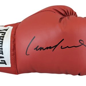 Lennox Lewis Authentic Signed Red Right Hand Everlast Boxing Glove BAS Witnessed