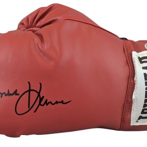Tommy Hearns Authentic Signed Red Left Hand Everlast Boxing Glove BAS Witnessed