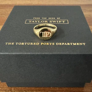 Taylor Swift TTPD Tortured Poets Department Gold Ring Size 5 SOLDOUT IN HAND NEW