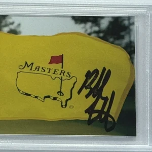 BUBBA WATSON SIGNED MASTERS FLAG CHAMPION AUGUSTA PICTURE PSA DNA COA AUTOGRAPH