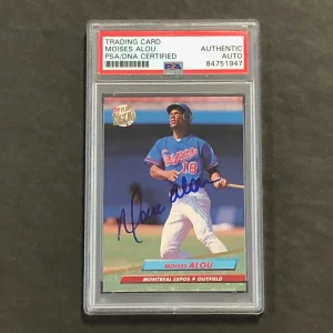 1992 Fleer Ultra #511 Moises Alou Signed Card AUTO PSA Slabbed Expos