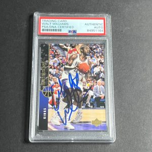 1993-94 Upper Deck #291 Walt Williams Signed Card AUTO PSA Slabbed Kings