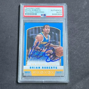 2012-13 Panini Basketball #294 Brian Roberts Signed AUTO PSA Slabbed Hornets