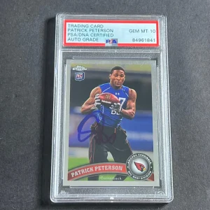 2011 Topps Chrome #211 Patrick Peterson Signed Card PSA Auto 10 Slabbed Cardinal