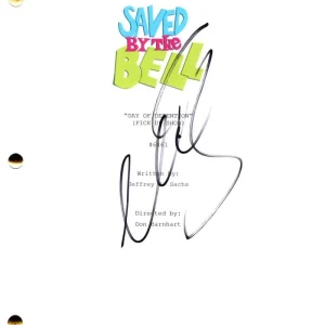 Mario Lopez Signed Autograph Saved by the Bell Full Script Screenplay AC Slater