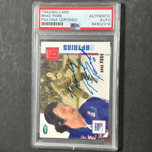 2004 Parkhurst Original 6 #80 Brad Park Signed Card AUTO PSA Slabbed Rangers
