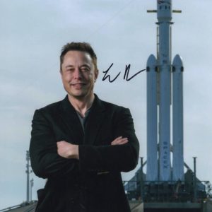 Elon Musk Signed Autograph 11x14 Photo - Tesla SpaceX Twitter X CEO w/ JSA COA