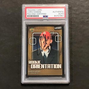 2003-04 Upper Deck #106 Chris Kaman Signed Card AUTO PSA Slabbed RC