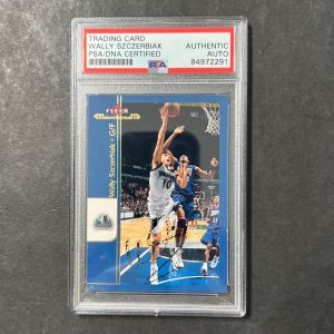 2001 Fleer #99 Wally Szczerbiak Signed Card AUTO PSA Slabbed Minnesota Timberwol