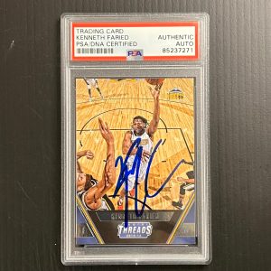 2015-16 Panini Threads #146 Kenneth Faried Signed AUTO PSA Slabbed Nuggets