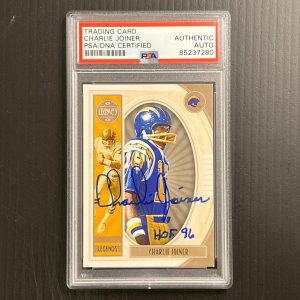 2019 Panini Legacy #107 Charlie Joiner Signed Card PSA AUTO Slabbed Chargers