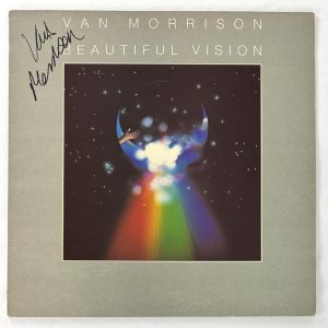 Van Morrison Signed Autograph Album Vinyl Record LP Beautiful Vision Beckett COA