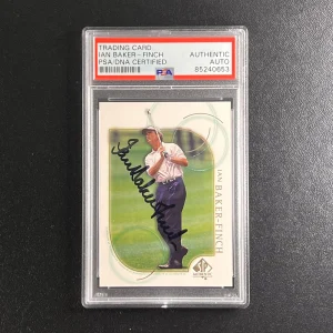 2001 Upper Deck Golf #10 Ian Baker-Finch Signed Card PSA/DNA Autographed Slabbed
