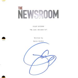 Jeff Daniels Signed Autograph The Newsroom Pilot Script Screenplay - Will McAvoy
