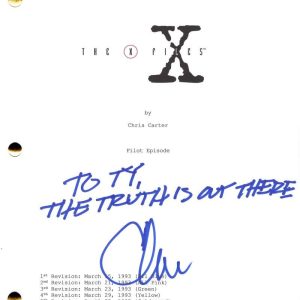 Chris Carter Signed Autograph The X-Files Pilot Script w/ inscription - JSA COA