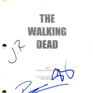 Danai Gurira Steven Yeun J Bernthal Signed Autograph The Walking Dead Script JSA