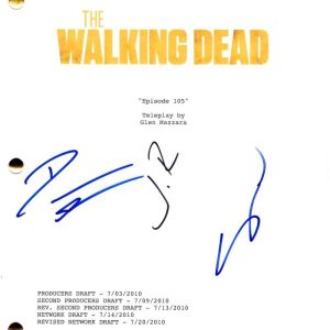 Danai Gurira Yeun Bernthal Signed Autograph The Walking Dead Screenplay JSA COA