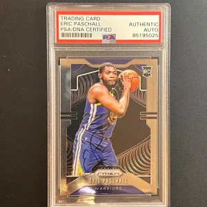 2019-20 Panini Prizm #278 Eric Paschall Signed Card AUTO PSA Slabbed RC Warriors