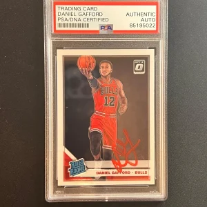 2019-20 Panini Optic #153 Daniel Gafford Signed Card AUTO PSA Slabbed RC Bulls