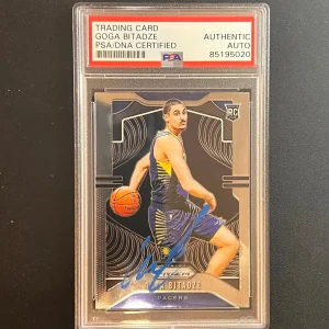 2019-20 Panini Prizm #264 Goga Bitadze Signed Card AUTO PSA Slabbed Pacers