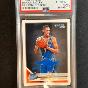 2019-20 Panini Donruss #249 Darius Bazley Signed Card AUTO PSA Slabbed Thunder