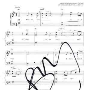 Boy George Culture Club Signed Autograph Do You Really Want Hurt Me Sheet Music