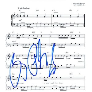 Ray Parker Jr Signed Autograph Ghostbusters Sheet Music - Starring Bill Murray