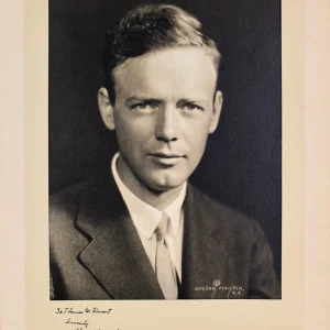 Charles Lindbergh "June 1933" Authentic Signed 8x10 Matted Photo PSA/DNA #Q07605