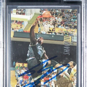 Magic Shaquille O'Neal Signed 1994 Ultra #135 Card Auto 10! BAS Slabbed