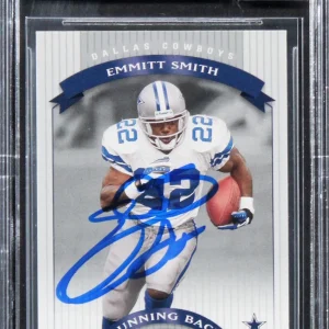 Cowboys Emmitt Smith Signed 2002 Donruss Classics #13 Card Auto 10! BAS Slabbed