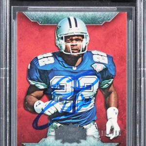 Cowboys Emmitt Smith Signed 2012 Topps Triple Threads #22 Card Auto 10! BAS Slab