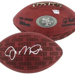 49ers Joe Montana Signed Wilson "The Duke" Team Showcase Nfl Football Fanatics