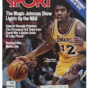 Lakers Magic Johnson Authentic Signed February 1980 Sport Magazine BAS Witnessed