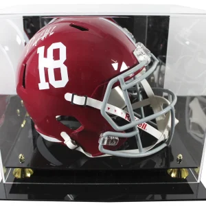 Alabama DeVonta Smith Signed Full Size Speed Rep Helmet W/ Case Fanatics