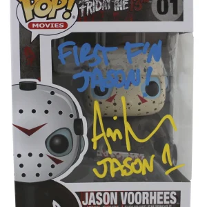 Ari Lehman "First F'n Jason" Signed Funko Pop Vinyl Figure w/ Yellow Sig BAS Wit